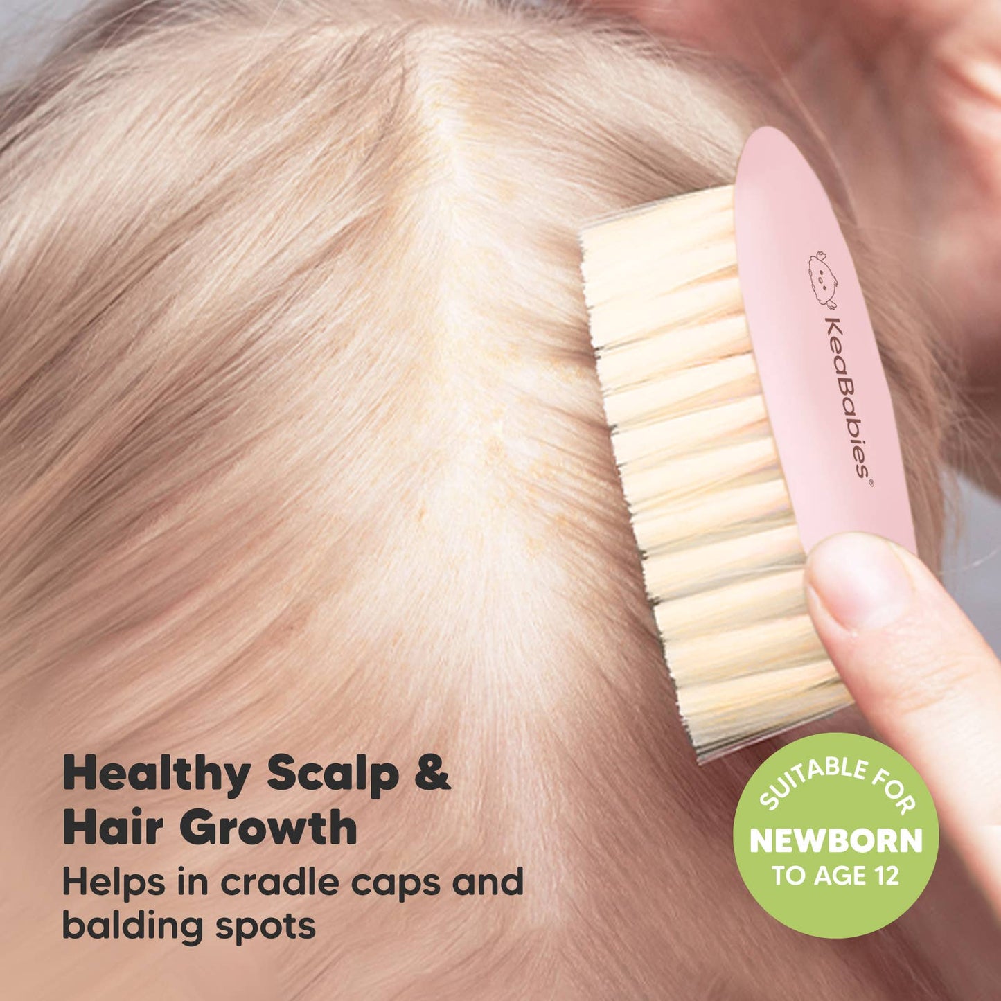 KeaBabies Baby Hair Brush and Comb Set