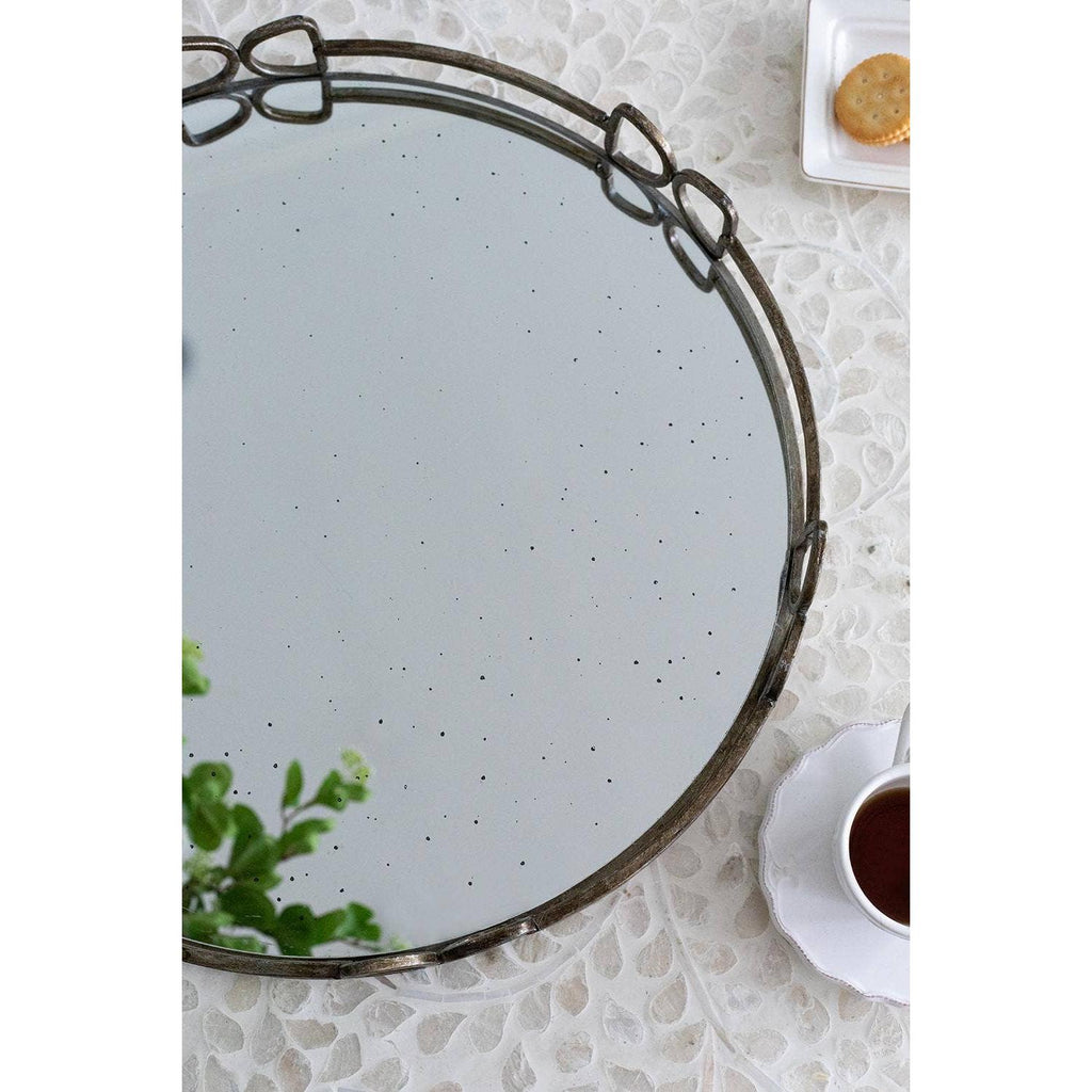 Round Mirror Tray - Large