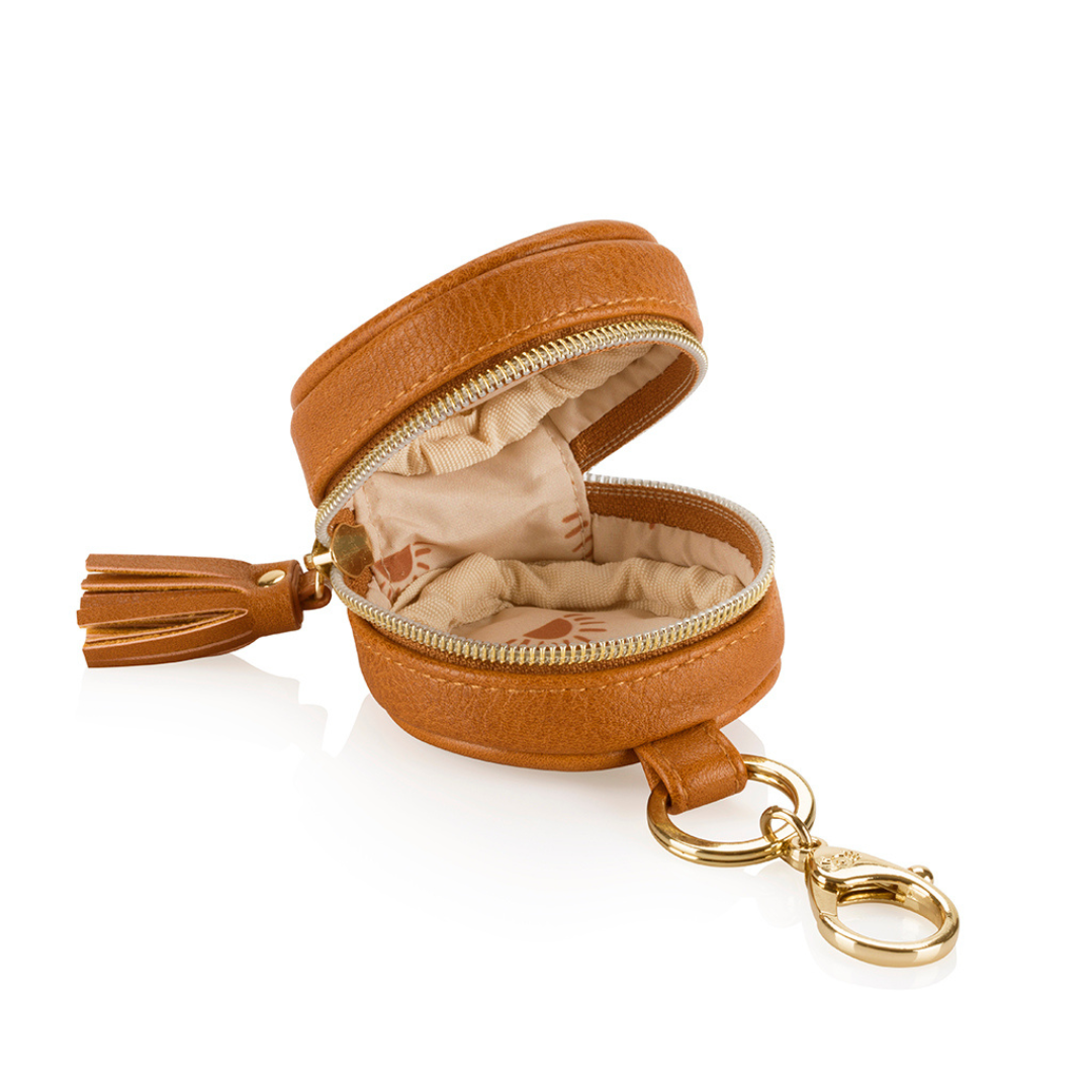 Cognac Diaper Bag Charm Pod Keychain