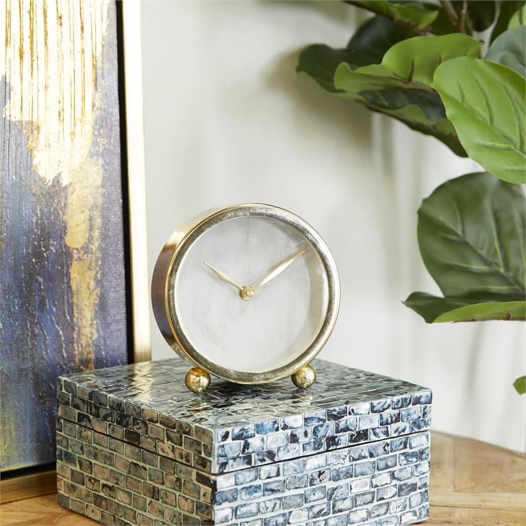 Gold Table Clock