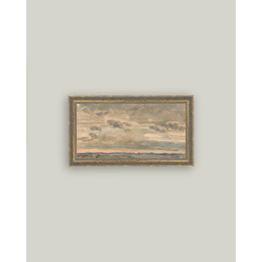 Sunset Sky Framed Antique Art