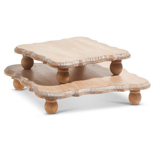 Whitewash Square Risers