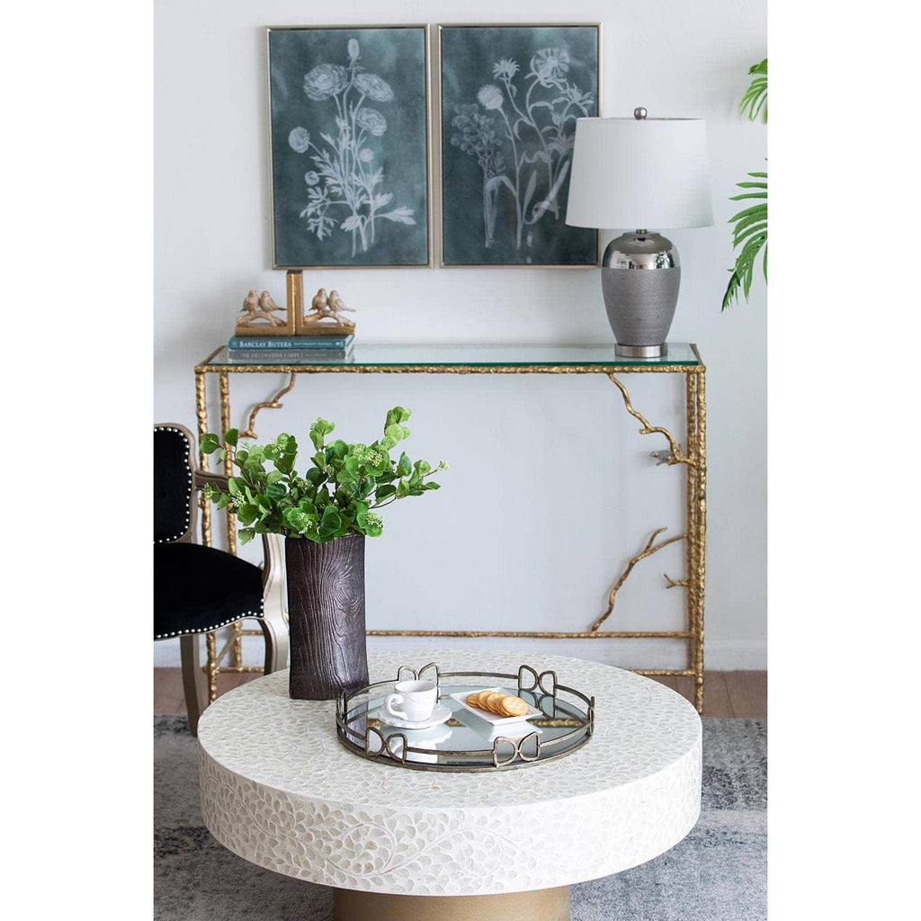 Round Mirror Tray - Large