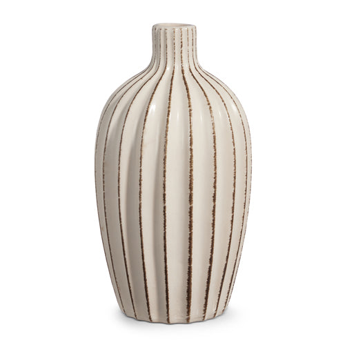 Raz Imports Ribbed Vase