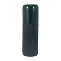 Green Grooved Ceramic Vase with Rounded Rim, 18 in.