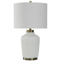 Satin Halifax & Gold Transitional Table Lamp