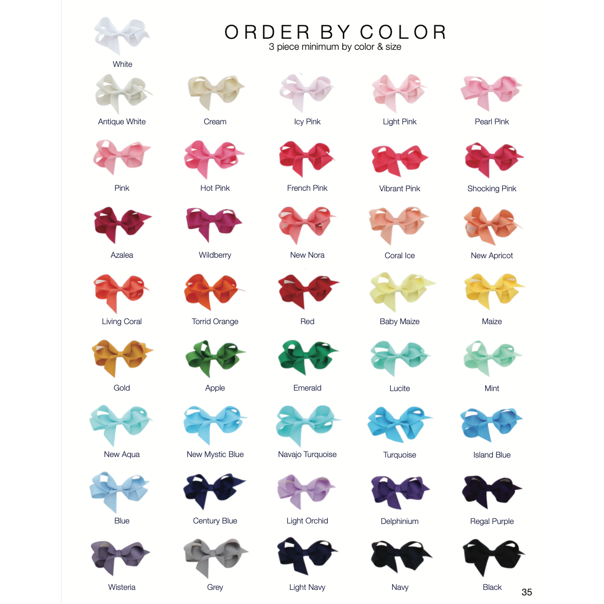 Classic Grosgrain Bow, Small (4 inch)