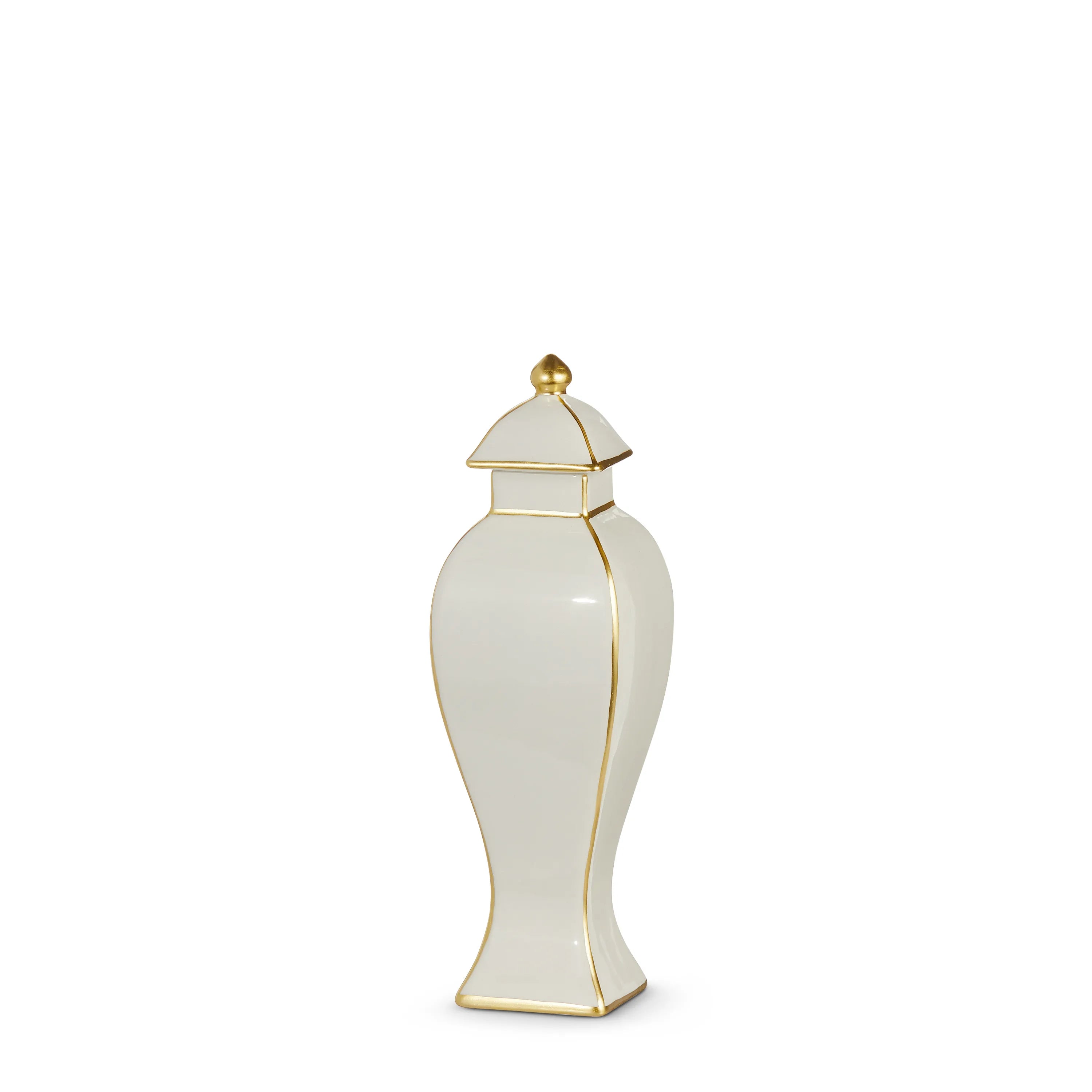 Gold Accent Decorative Ginger Jar, 11.5"