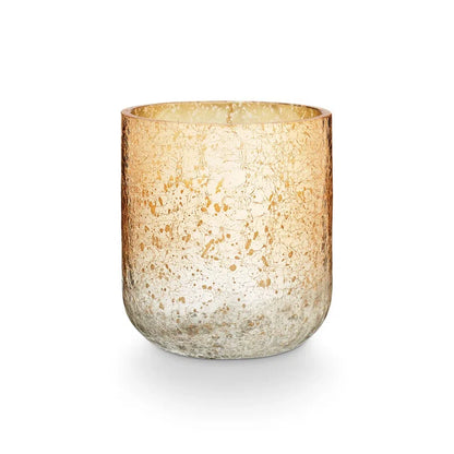 Winter White Radiant Glass Candles