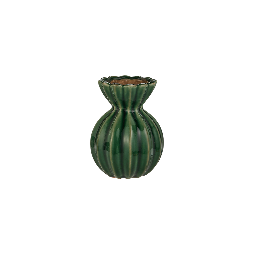 Green Fluted Vase | Bridal Shower Valerie Coffey & Jack Callen Watlington