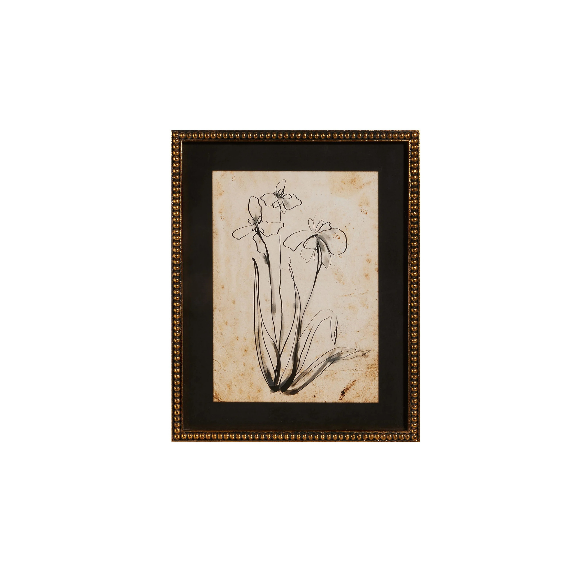 Floral Line Art Framed Print | Bridal Shower Lieza Klein & Dylan Robbins