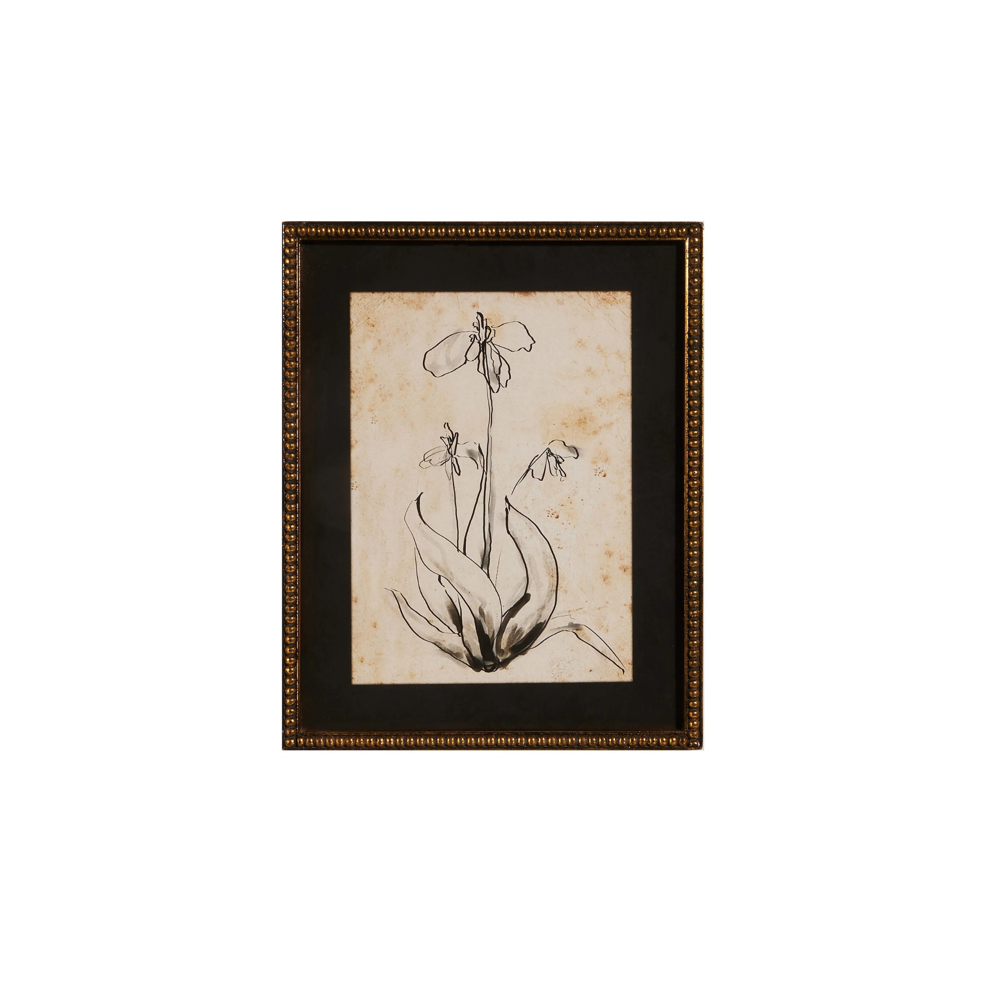 Floral Line Art Framed Print | Bridal Shower Lieza Klein & Dylan Robbins