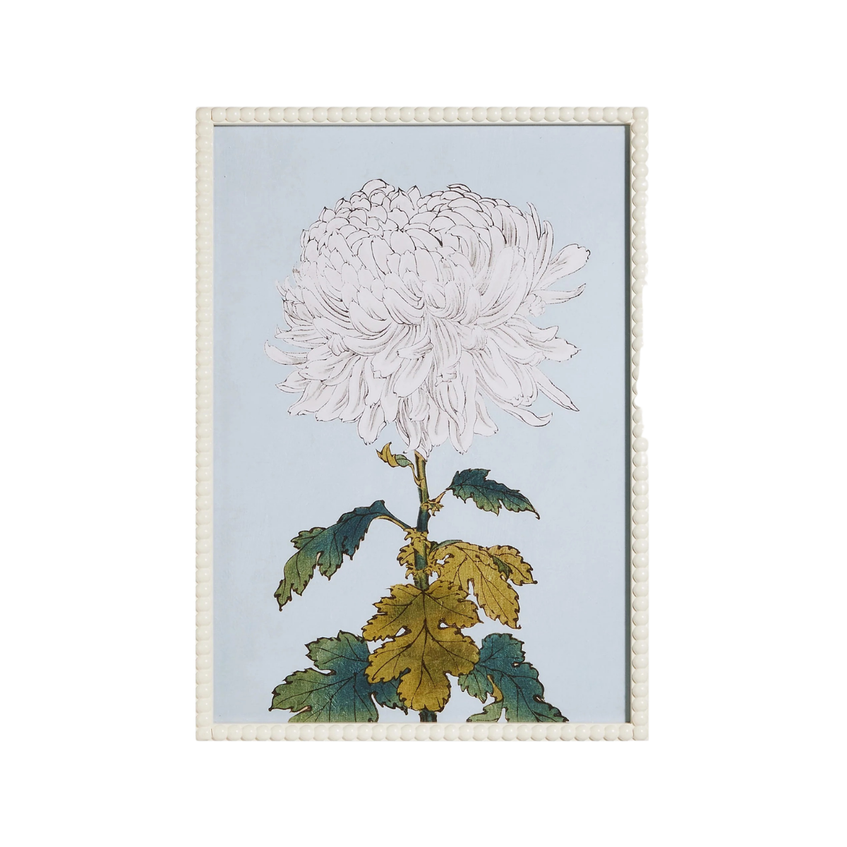 Blue Floral Framed Wall Art