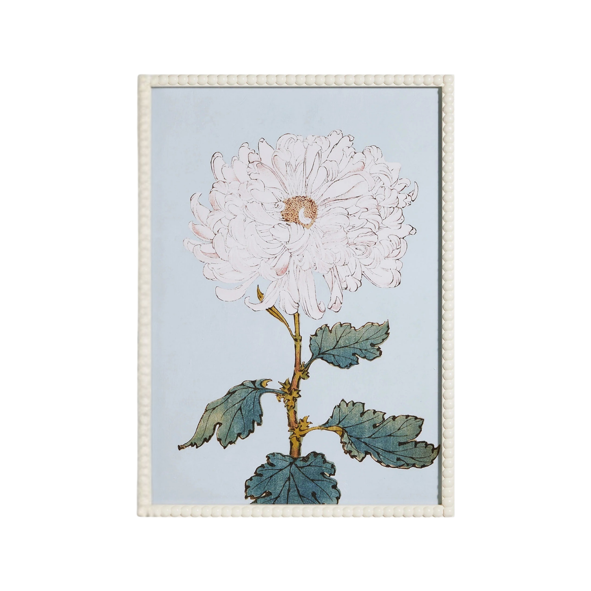 Blue Floral Framed Wall Art