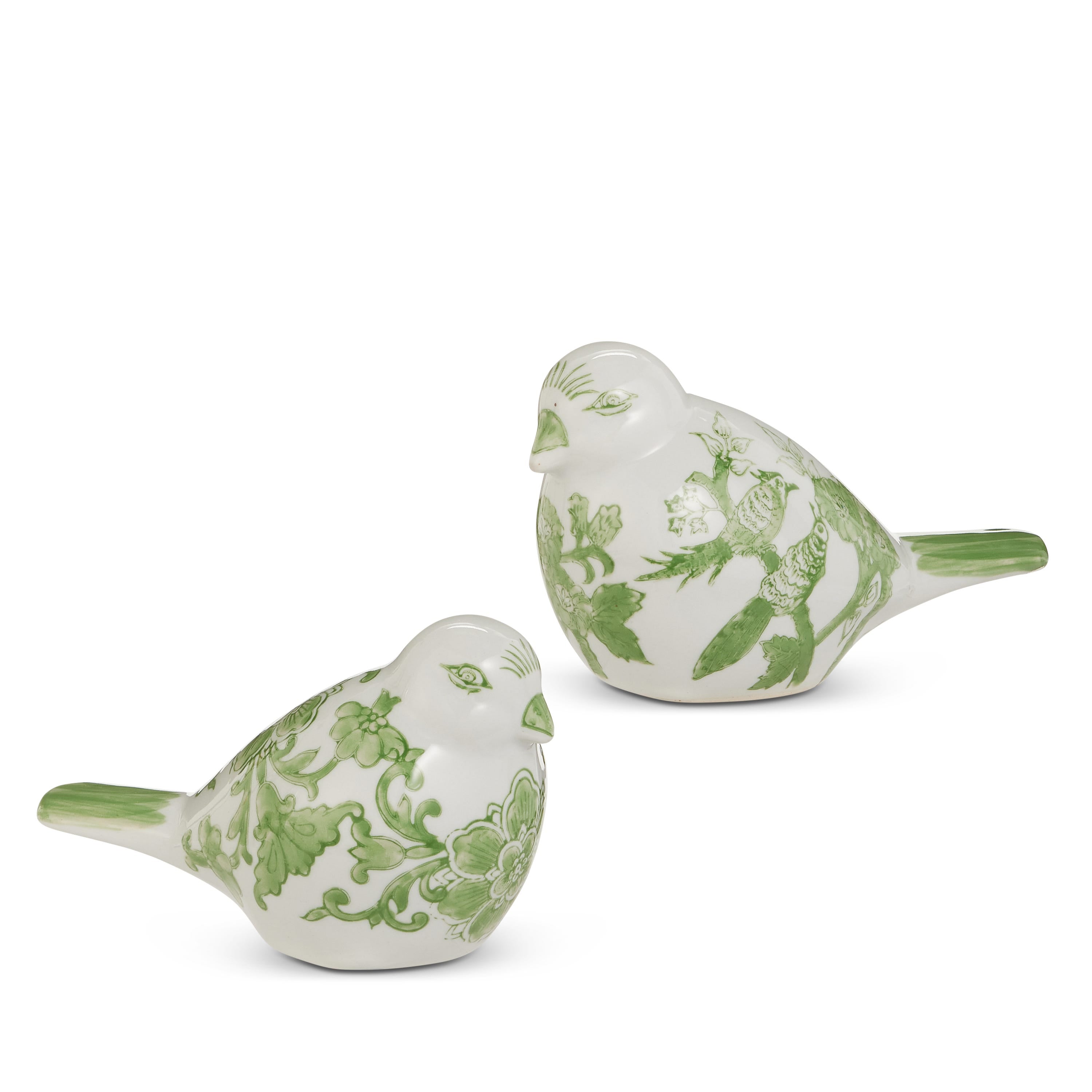 Green and White Bird