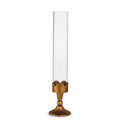 Gold Scalloped Hurricane Candlestick