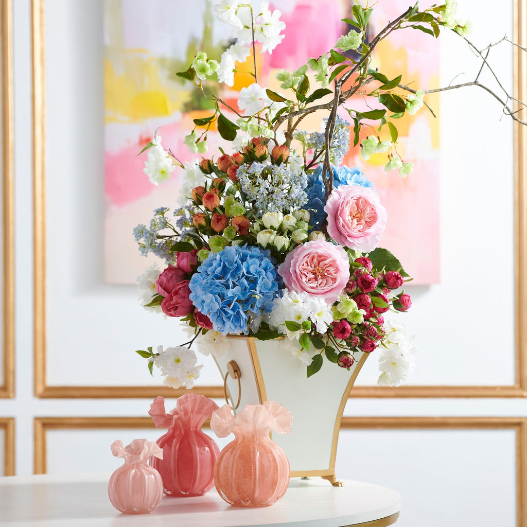 Pink Ruffle Vase