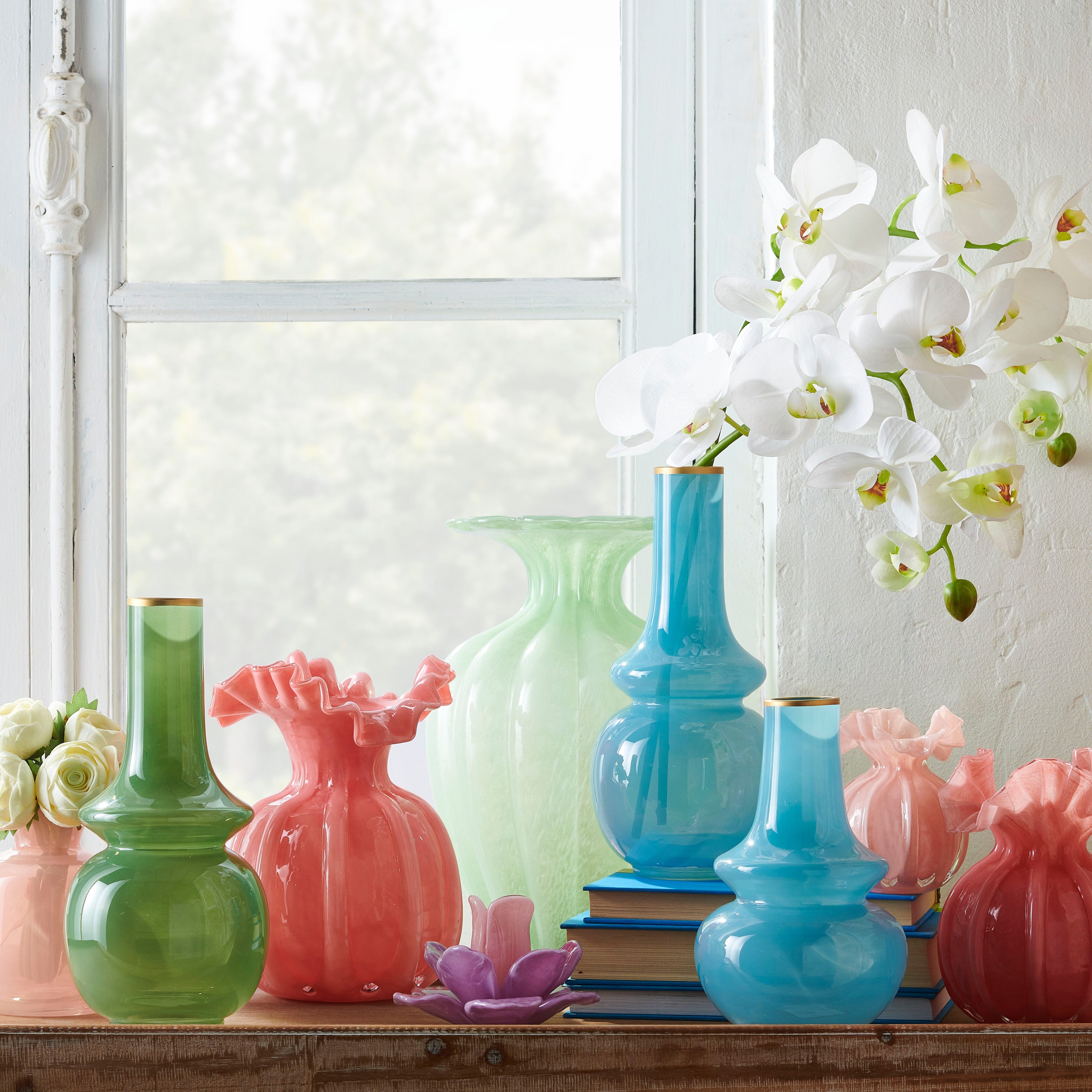 Pink Ruffle Vase
