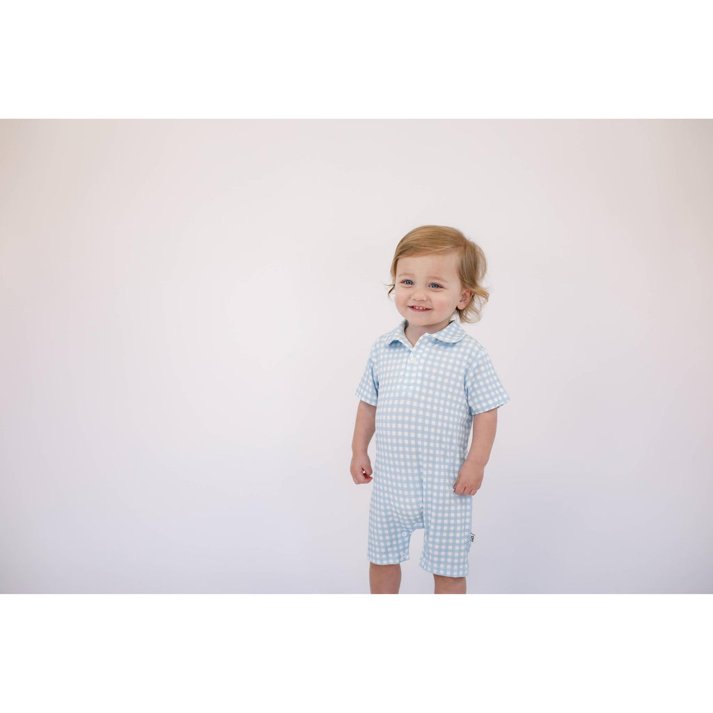 Short Sleeve Polo Romper