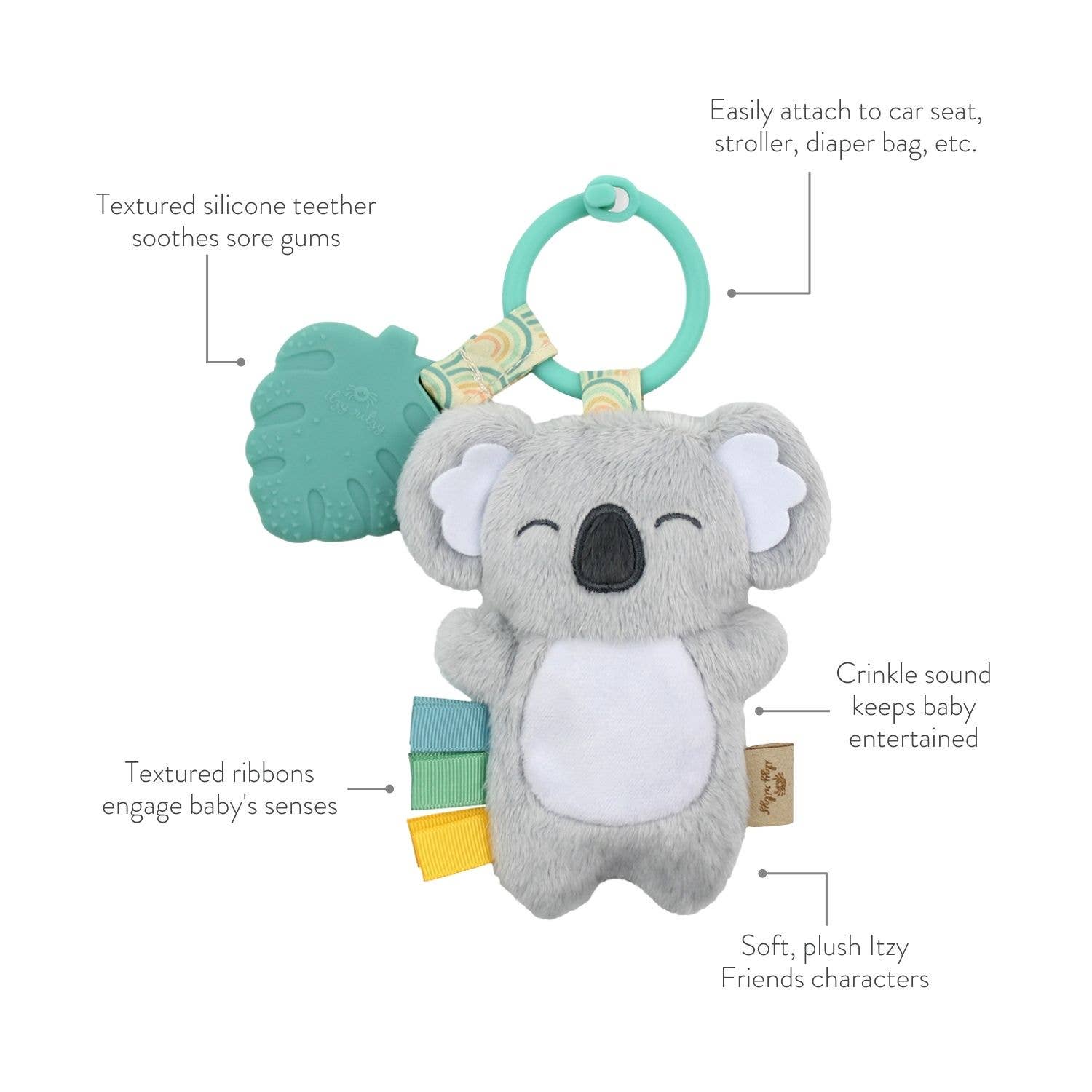 Itzy Pal Plush + Teether