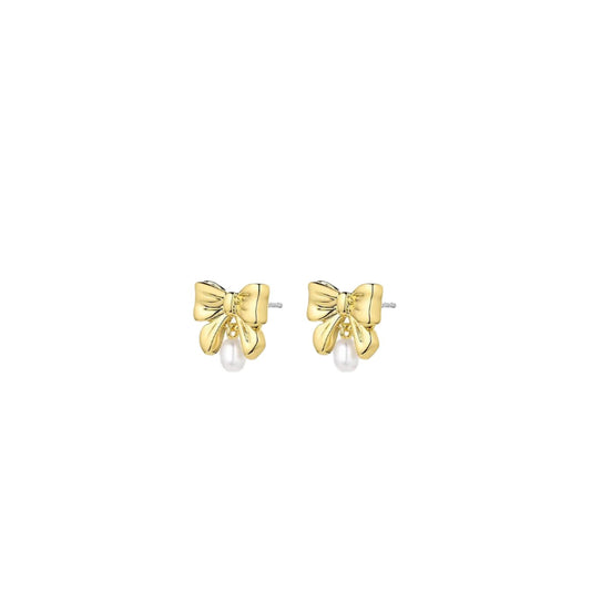 Bow Pearl Earrings