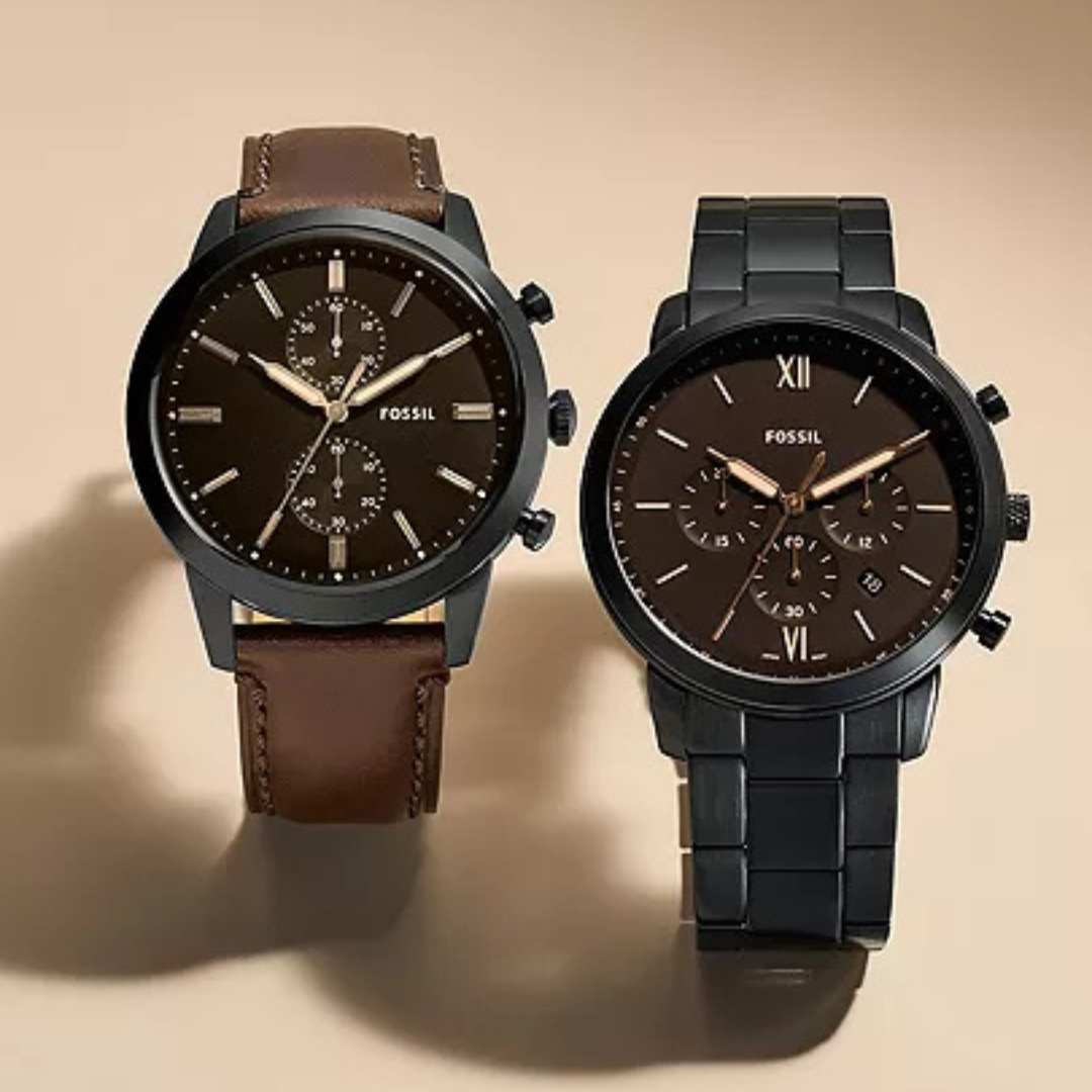 Neutra Chronograph Black Stainless Steel Watch