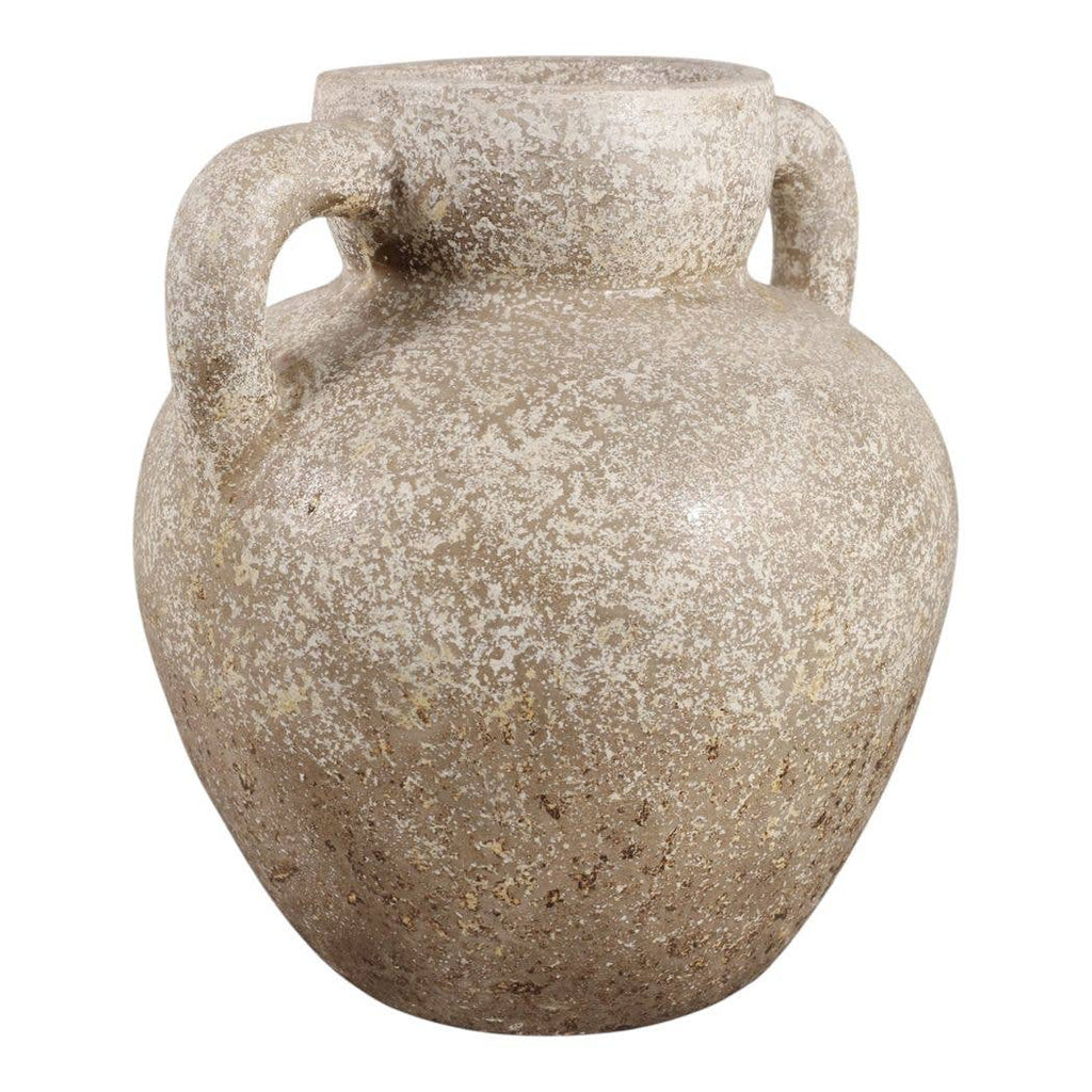 Decorative Vase - Brown/Gold Terracotta Rustic, 12.75 in.