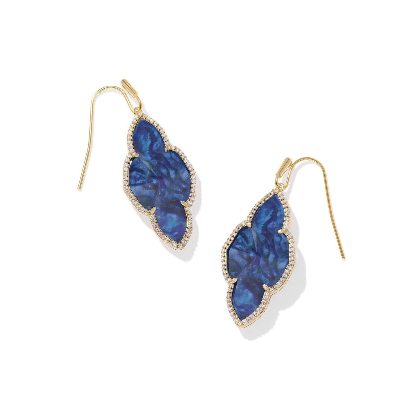 Abbie Pave Frame Drop Earrings