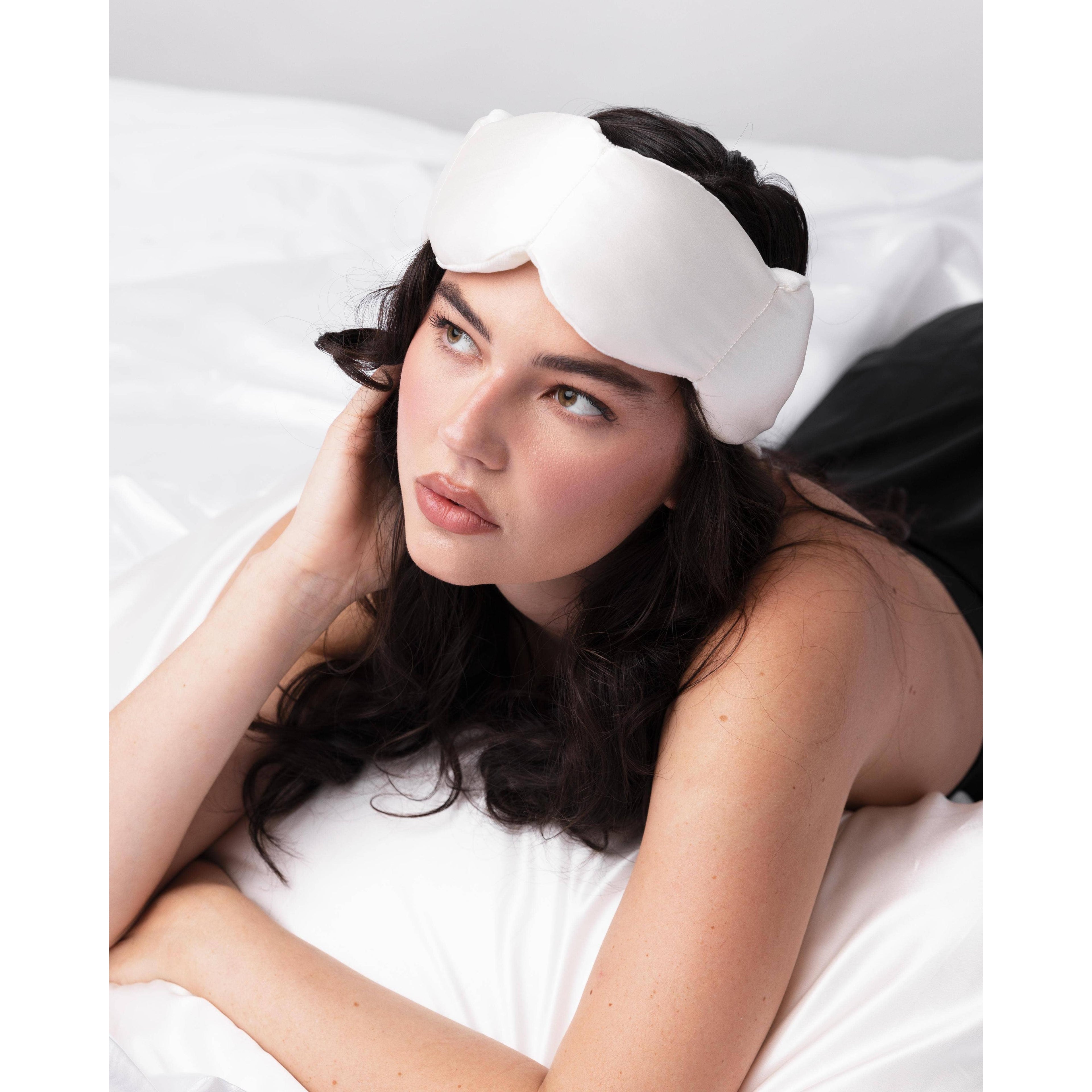 Nodpod Silk Weighted Sleep Mask - Pearl