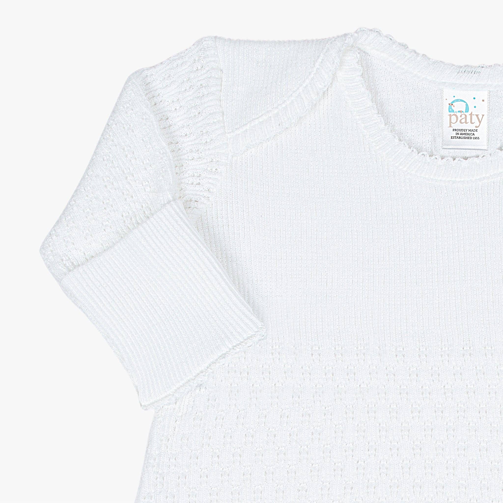 Paty Knit Overlap Shoulder Gown