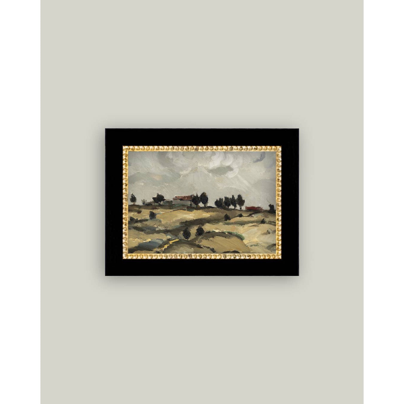 Hillside Home Framed Antique Art