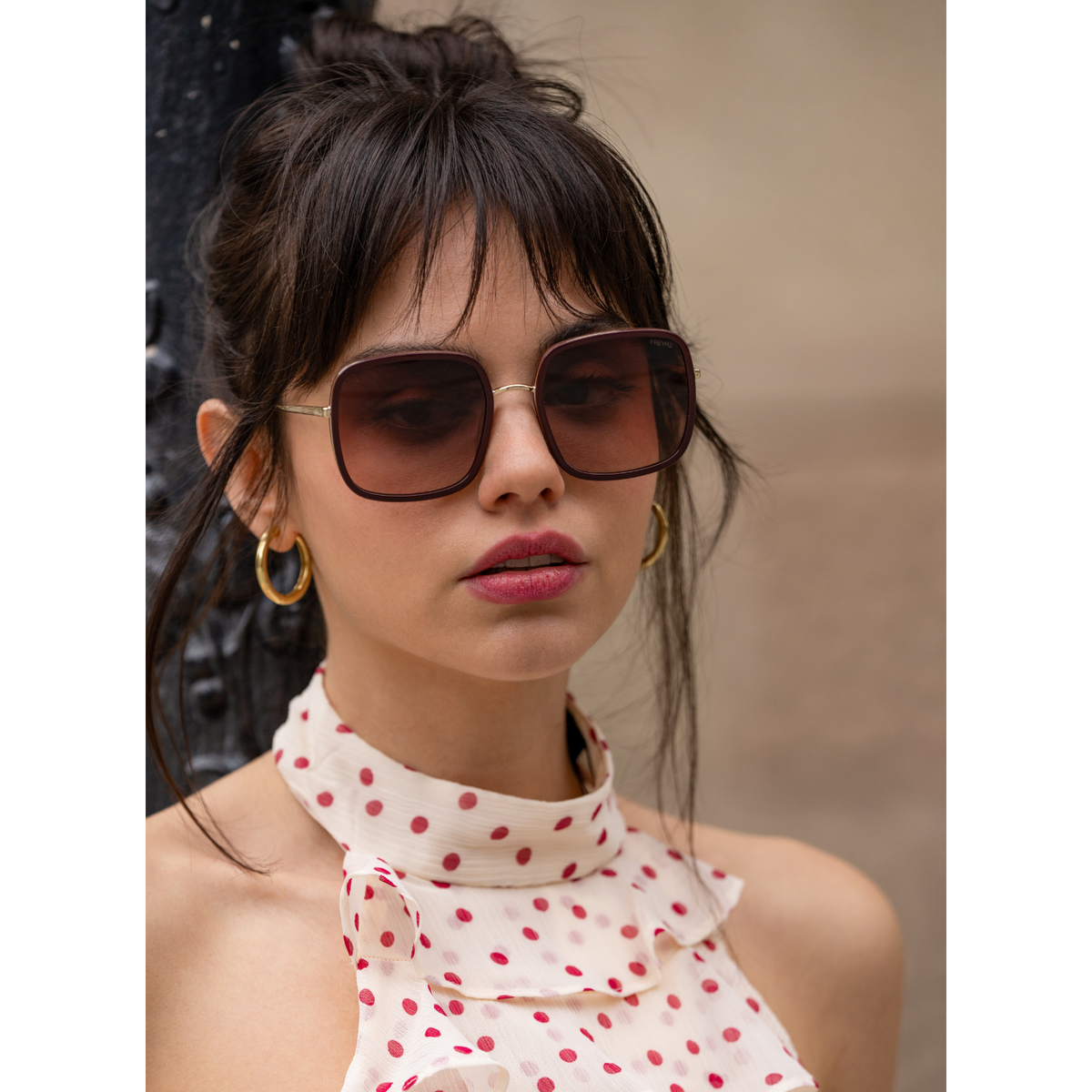 Cosmo Acetate Womens Square Sunglasses