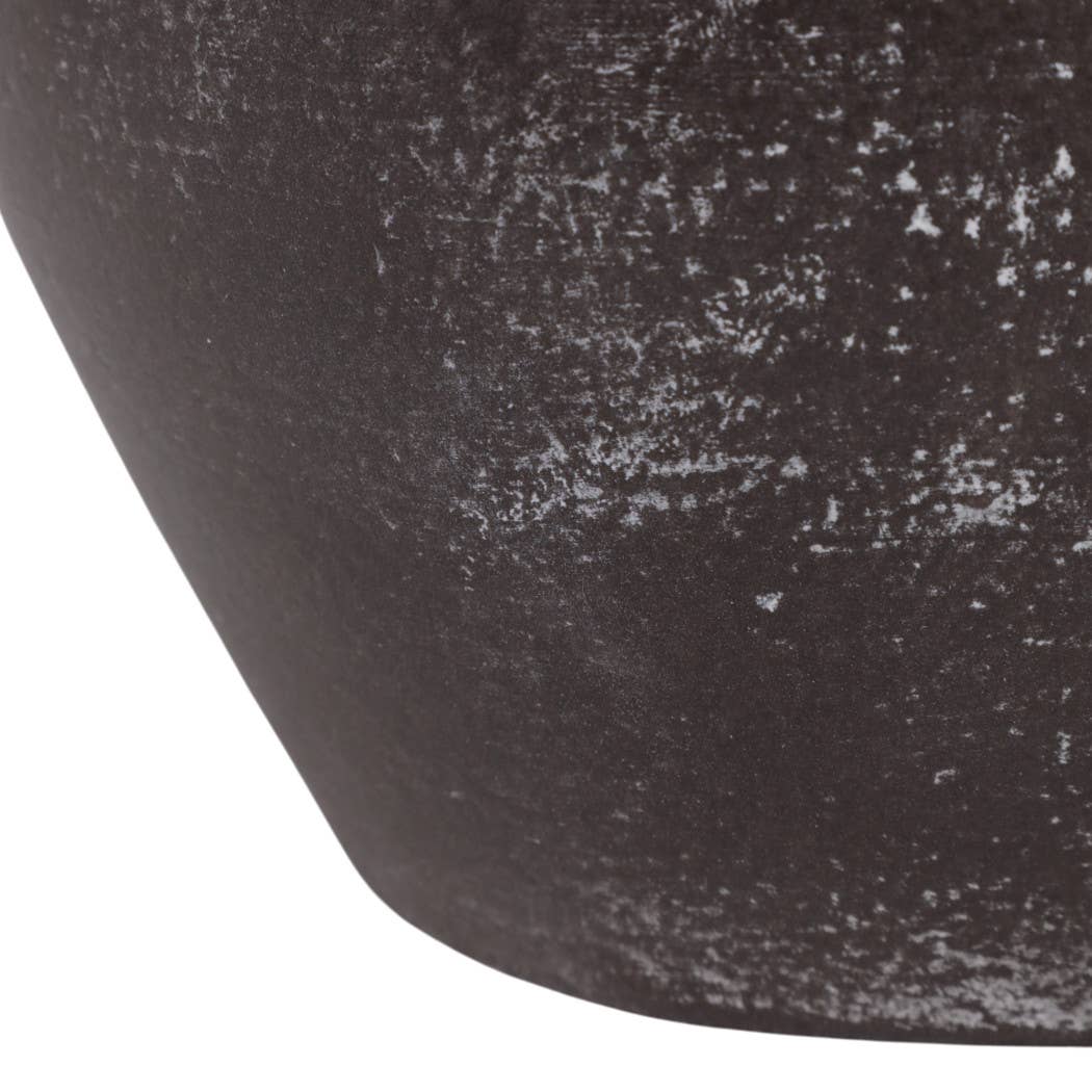 Decorative Vase - Brown Ceramic Rustic Jug with Handles, 11 in.