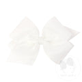 King Organza and Grosgrain Overlay Hair Bow