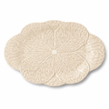 Le Jardin White Cabbage 3-D Oval Platter