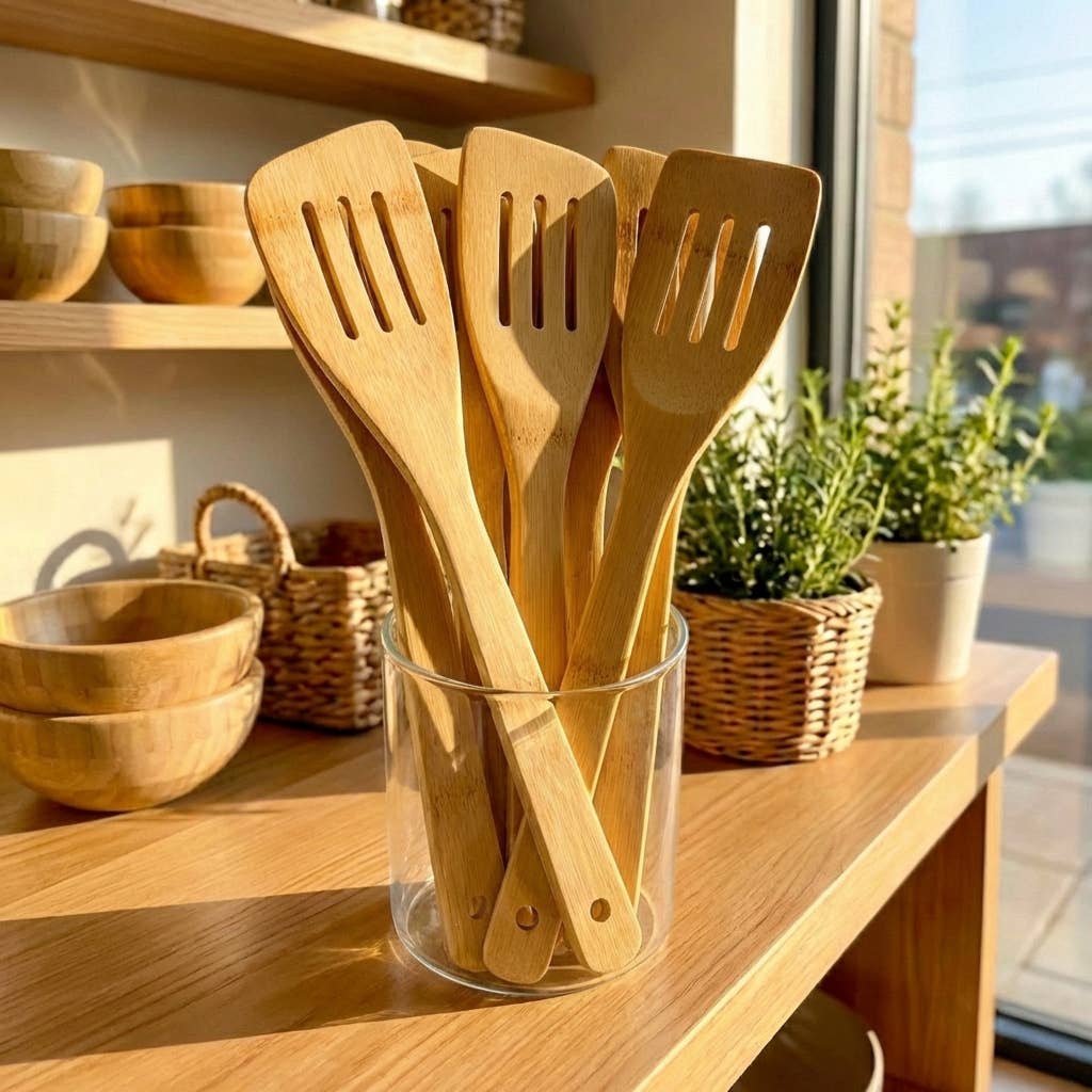 Bamboo Kitchen Utensils | Bridal Shower Lexi Hutchins & Kain Yates