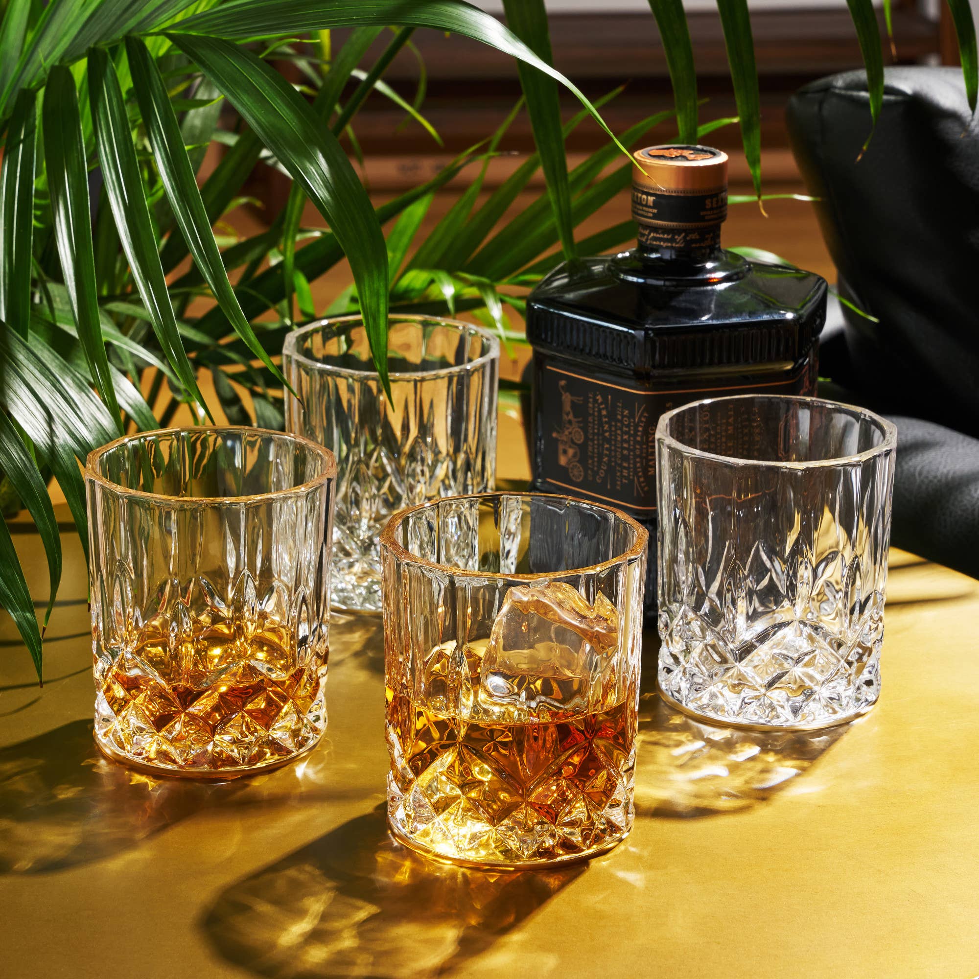 Admiral™ Vintage Style Crystal Tumblers Set of 4
