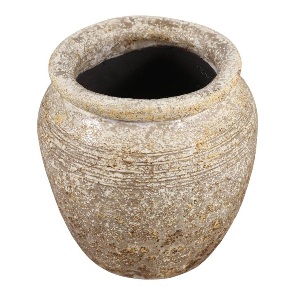 Decorative Vase - Brown/Gold Terracotta Bud Textured, 5.25 in.