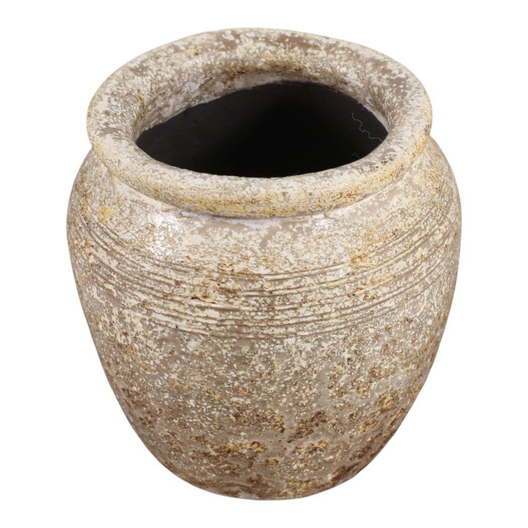 Decorative Vase - Brown/Gold Terracotta Bud Textured, 5.25 in.