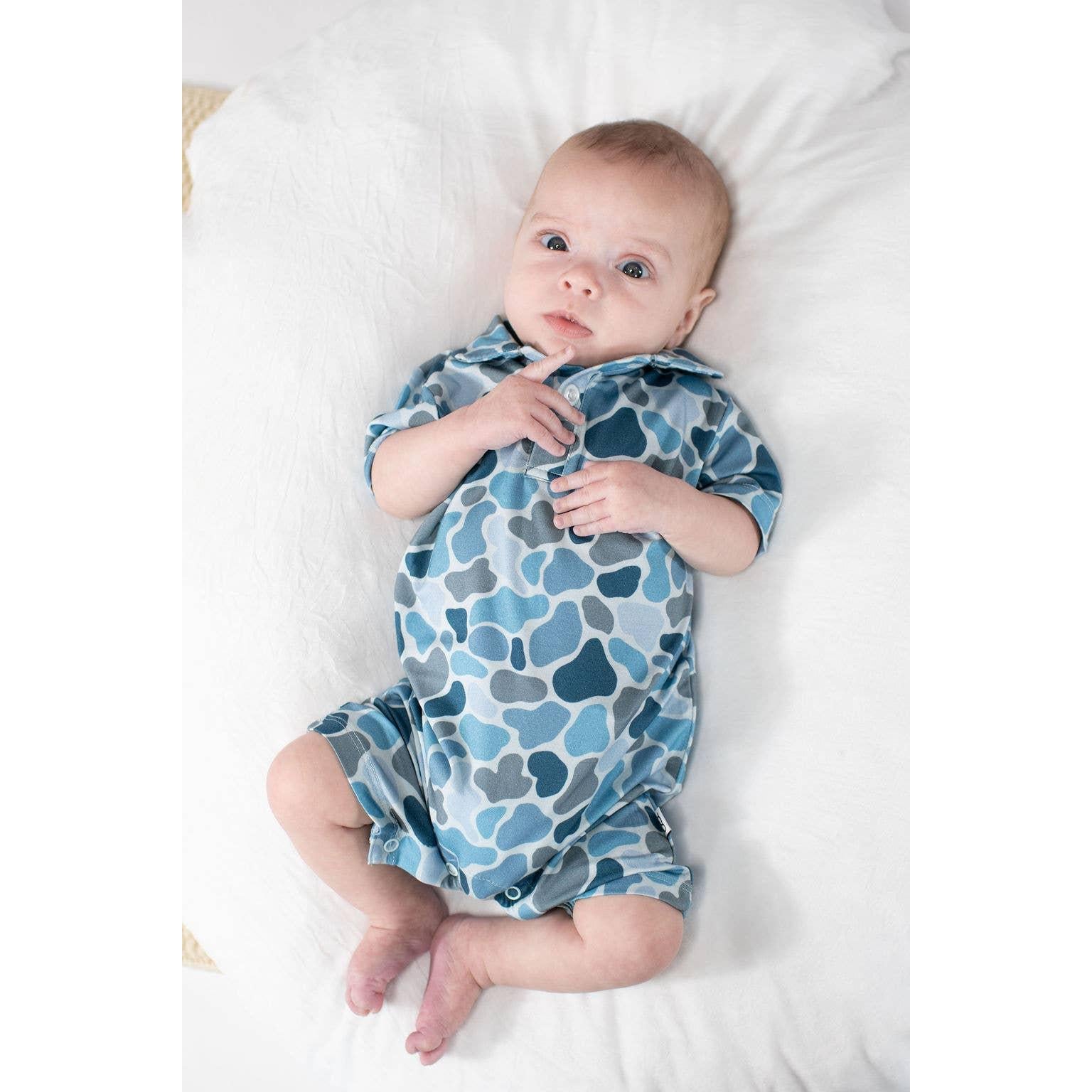 Short Sleeve Polo Romper