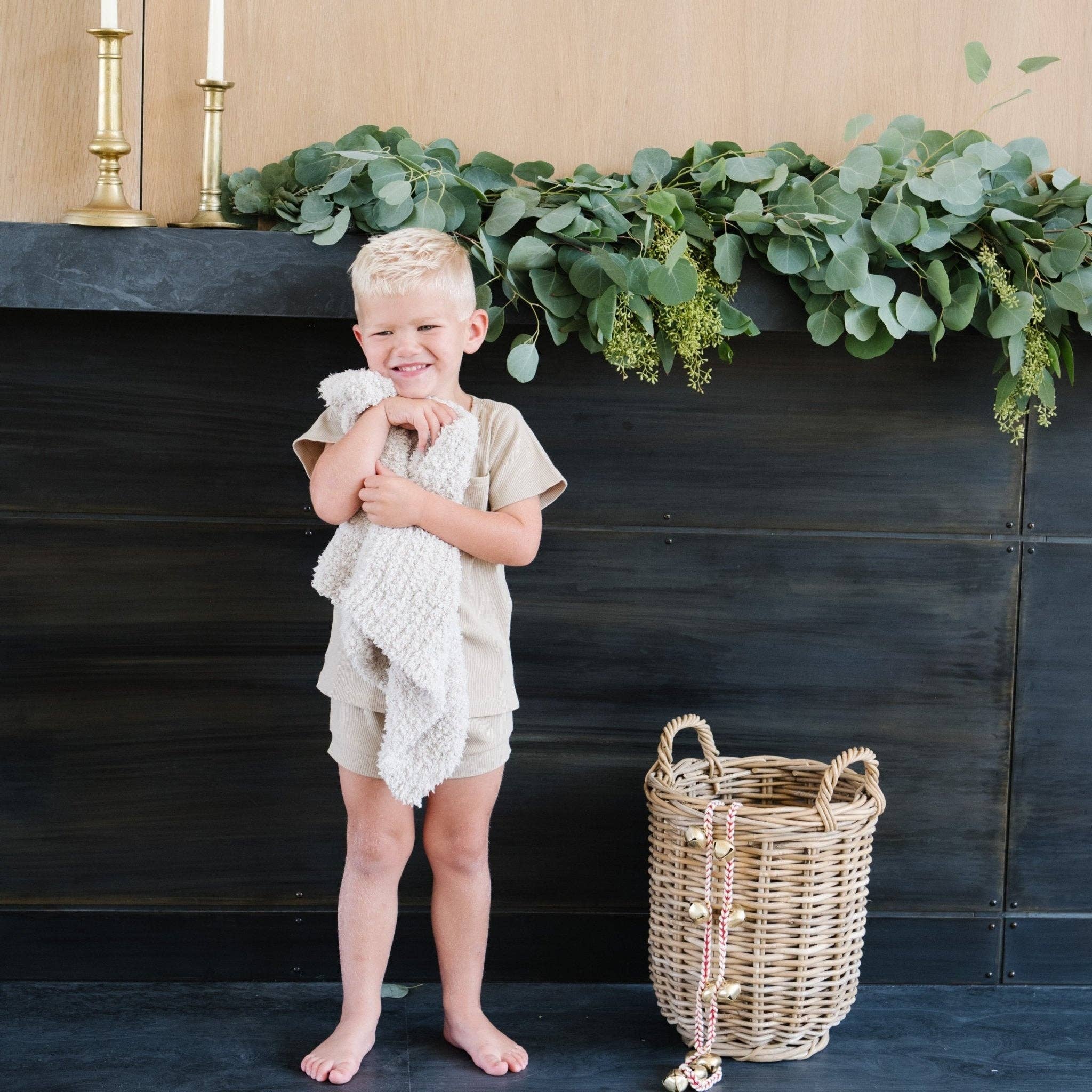 Ribbed Bamboni Mini Blanket