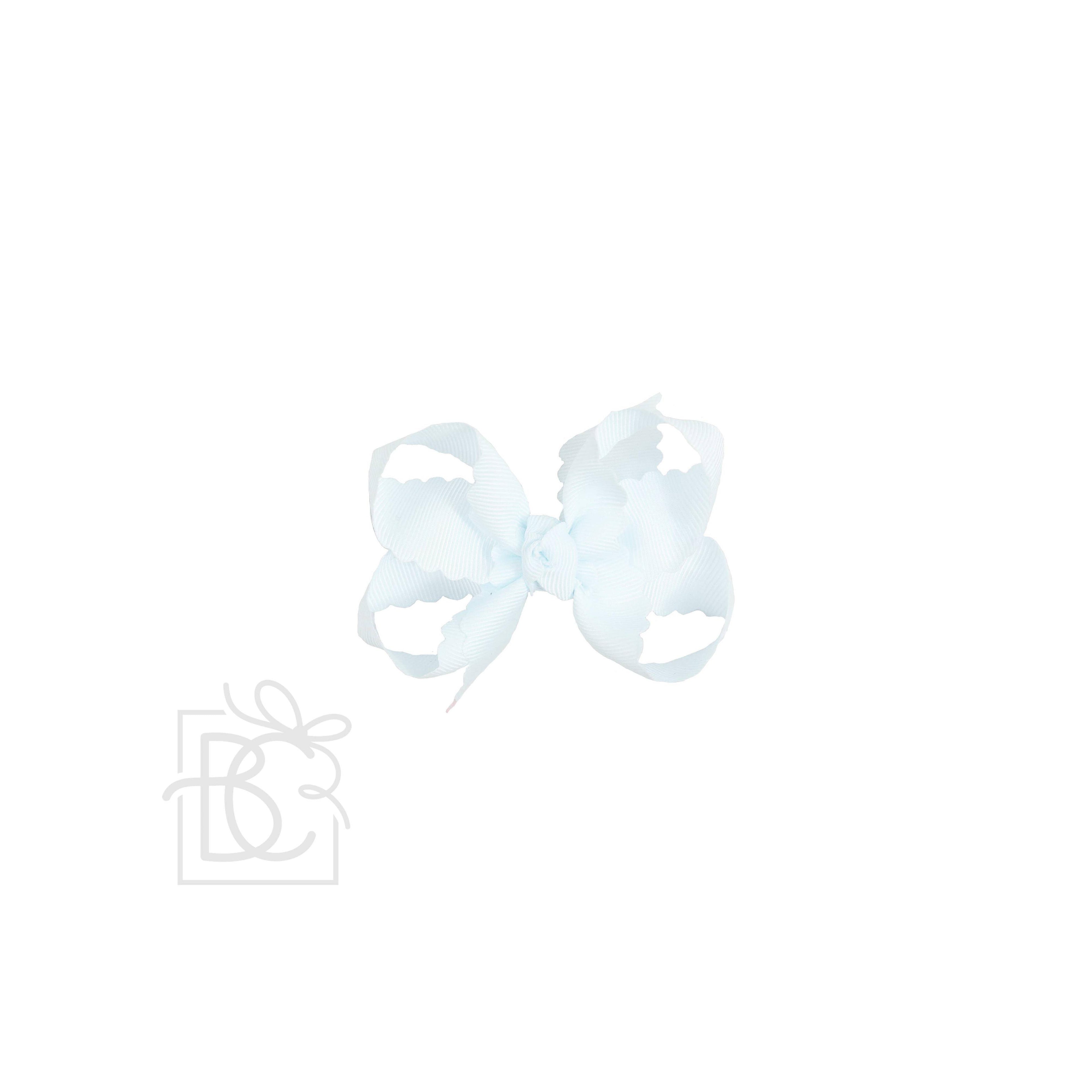 Scalloped Edge Grosgrain Hair Bow