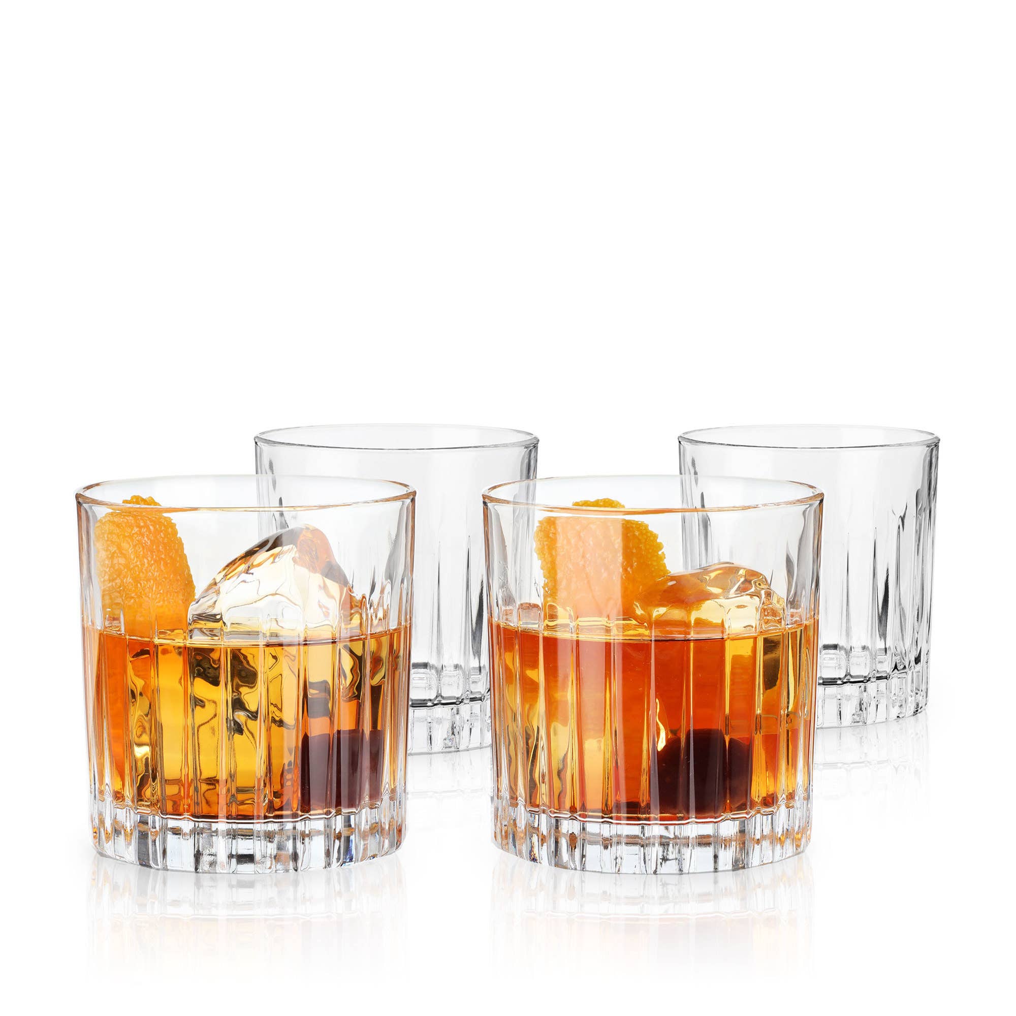 Reserve Milo European Crystal Lowball Glasses Set of 4