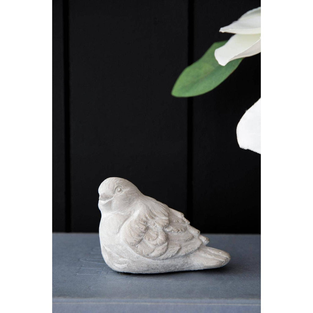 Lovebirds Cement Figurines, Set of 2