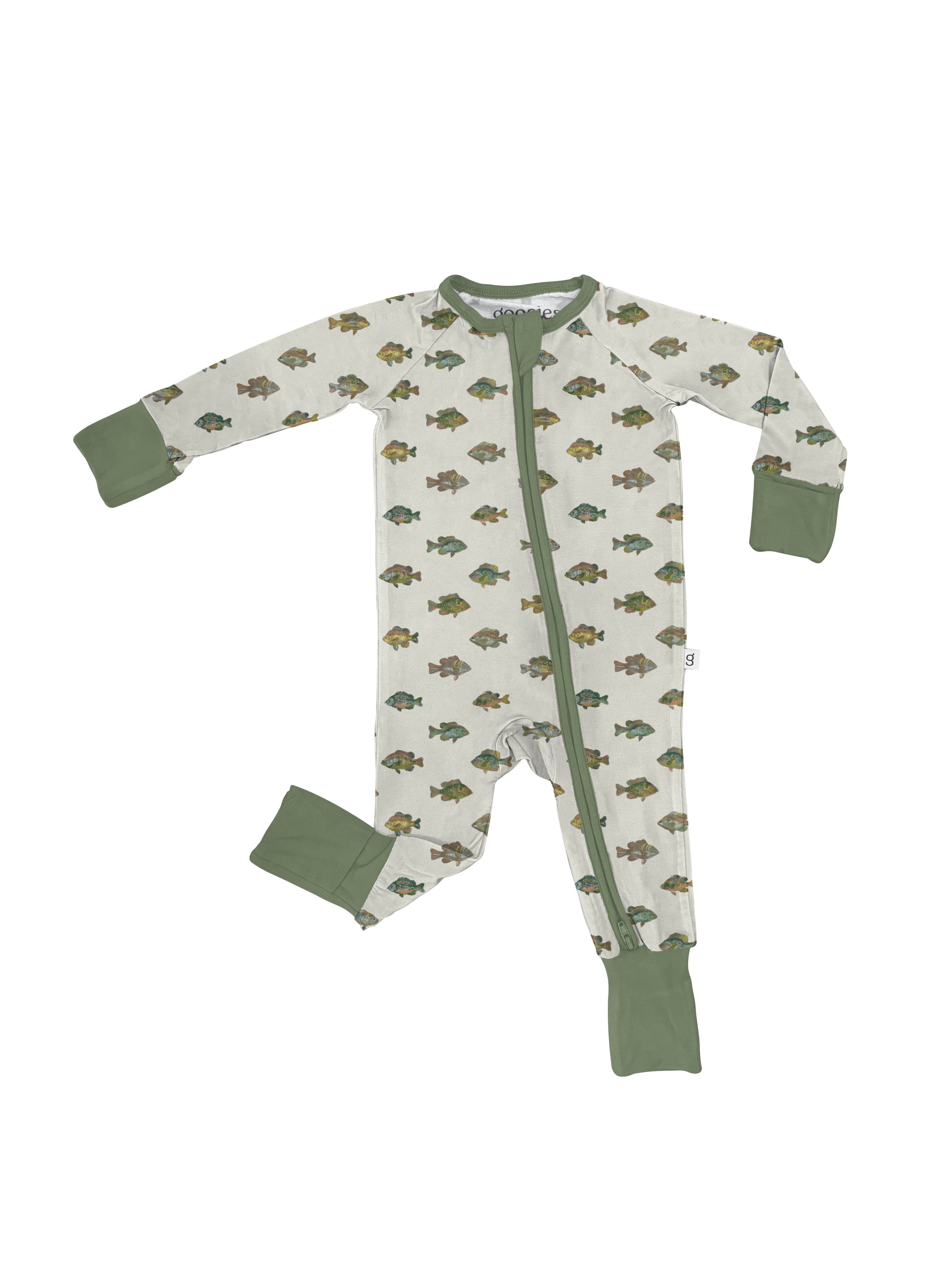 Convertible Zip PJ, Lake Fish | Baby Shower Jayton Scarborough