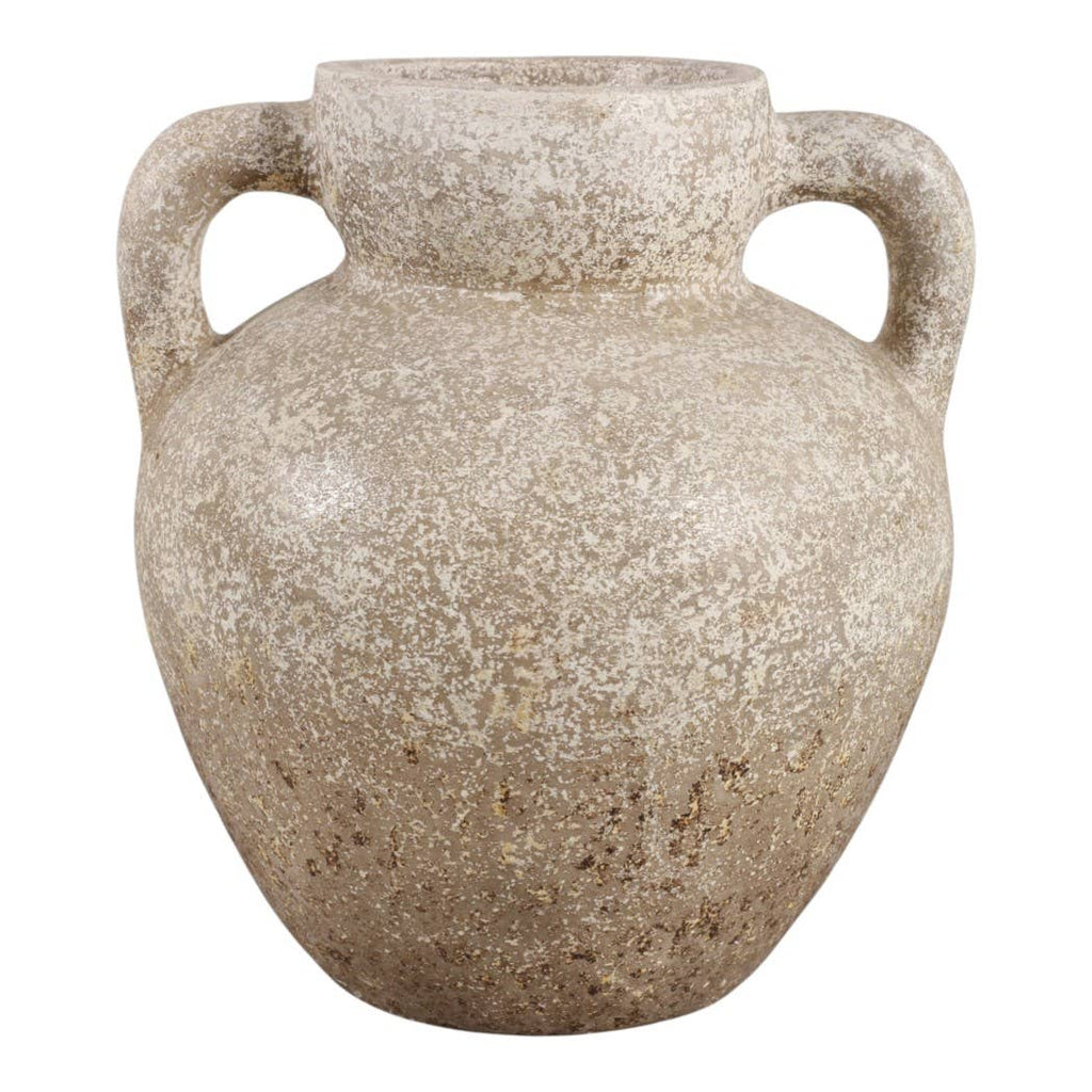 Decorative Vase - Brown/Gold Terracotta Rustic, 12.75 in.
