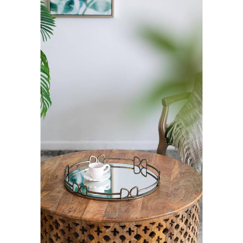 Round Mirror Tray - Large