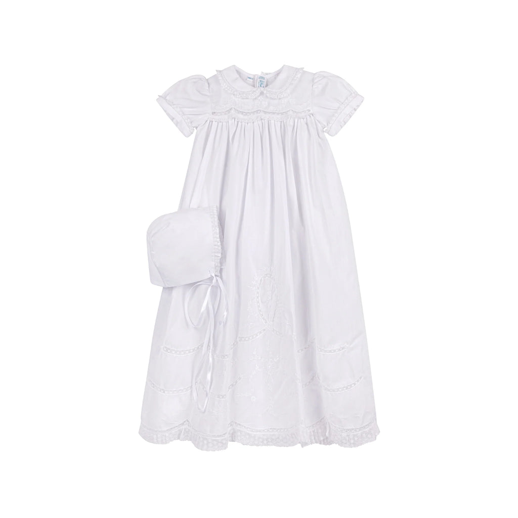 Girls Scalloped Lace Special Occasion Gown Set