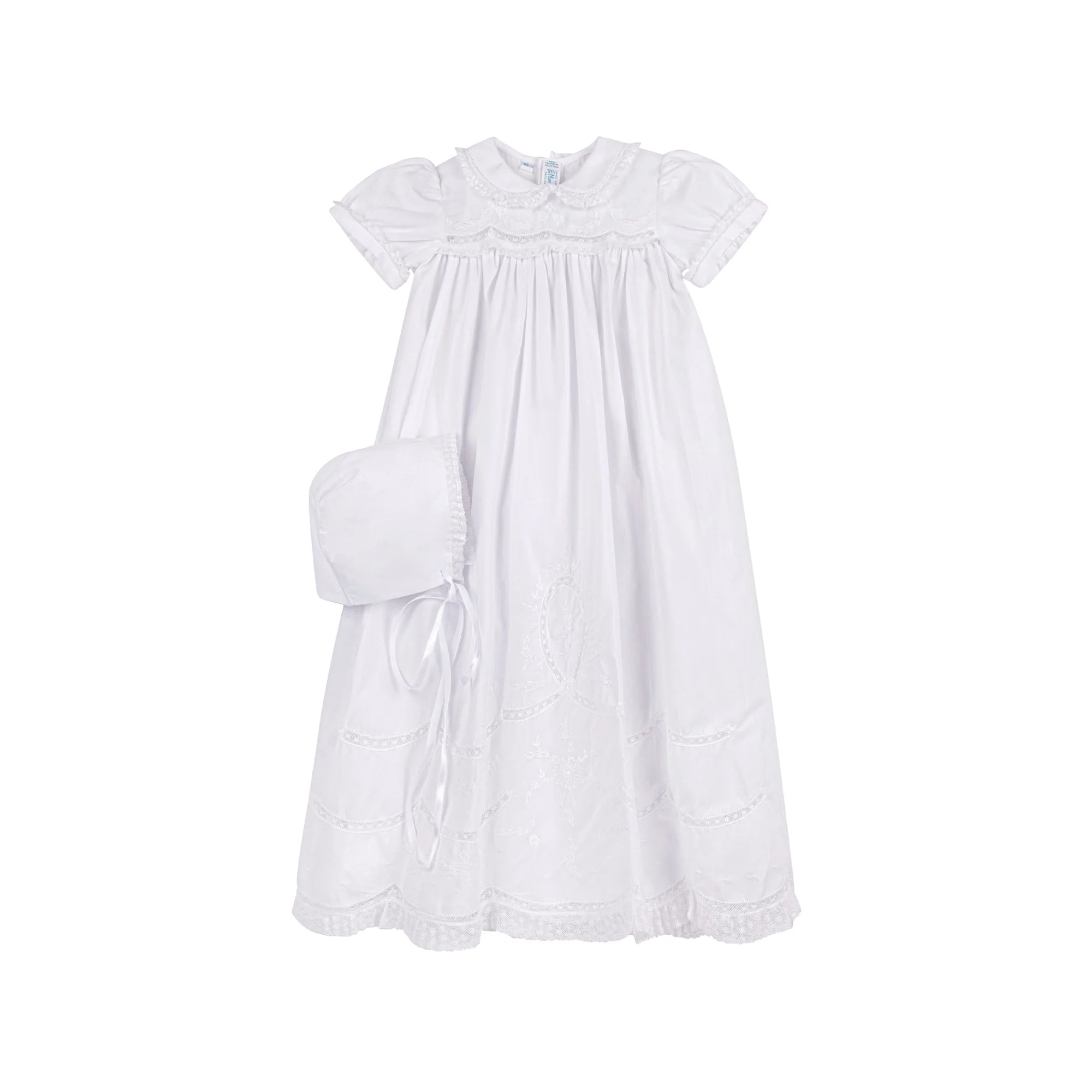 Girls Scalloped Lace Special Occasion Gown Set