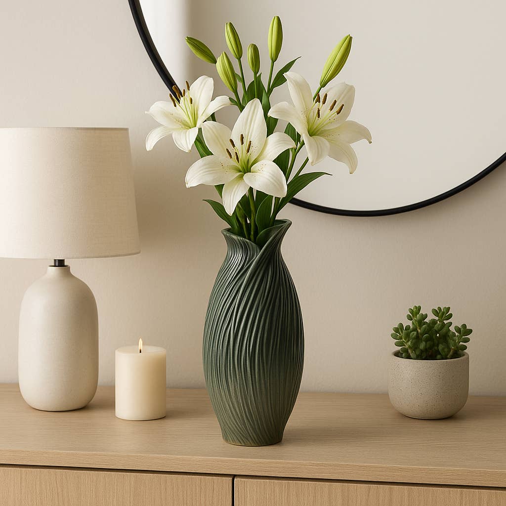 Rubpert Green Vase